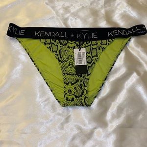 Kendall + Kylie 1pc Bottom Neon Yellow Snake